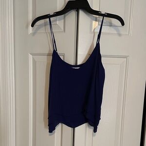 Parker Deep Blue Camisole Silk Top